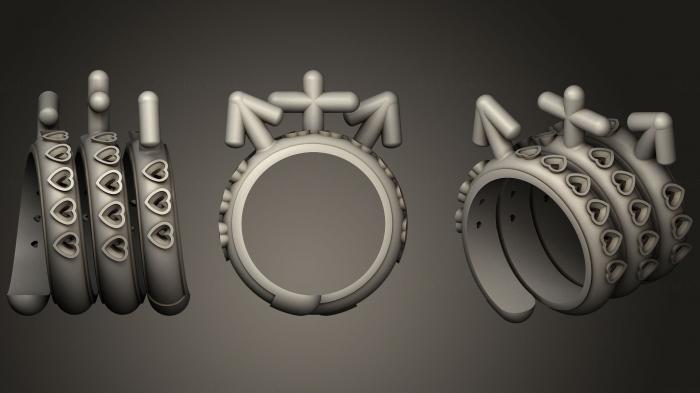 نموذج ثلاثي الأبعاد لآلة CNC مجوهرات حلقة 3some غريب